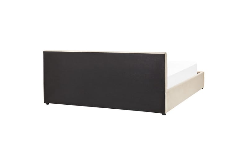 Säng med förvaring Bousse - Beige/Sammet, 180x200 cm - Möbler - Säng - Sängram & sängstomme