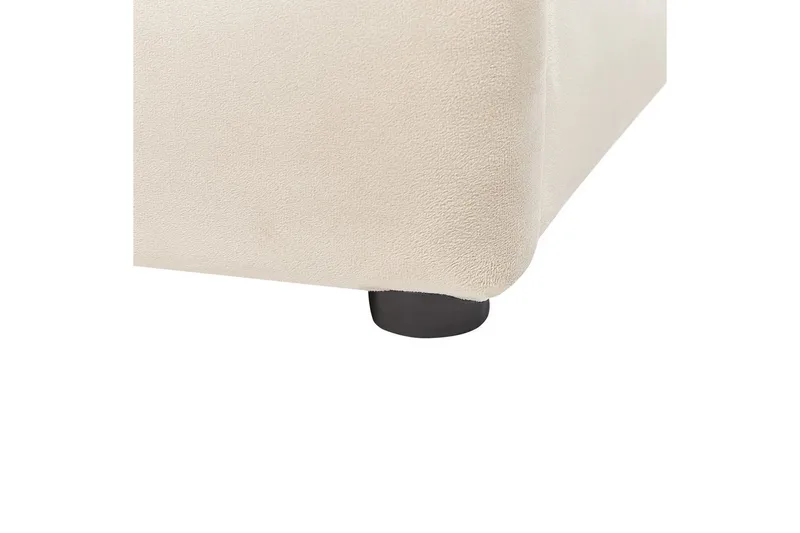 Säng med förvaring Bousse - Beige/Sammet, 180x200 cm - Möbler - Säng - Sängram & sängstomme