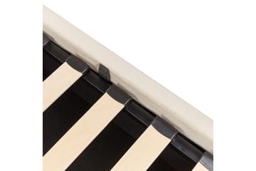 Säng med förvaring Bousse - Beige/Sammet, 180x200 cm - Möbler - Säng - Sängram & sängstomme