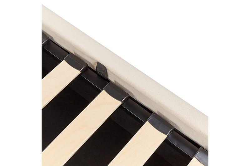 Säng med förvaring Bousse - Beige/Sammet, 180x200 cm - Möbler - Säng - Sängram & sängstomme