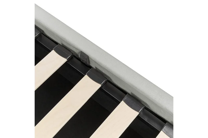 Säng med förvaring Bousse - Grå/Sammet, 160x200 cm - Möbler - Säng - Sängram & sängstomme