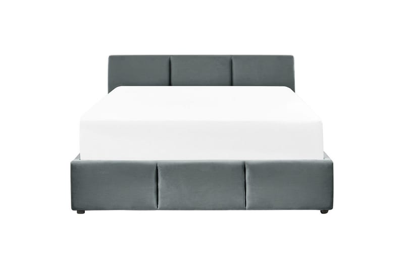 Säng med förvaring Bousse - Mörkgrå/Sammet, 160x200 cm - Möbler - Säng - Sängram & sängstomme