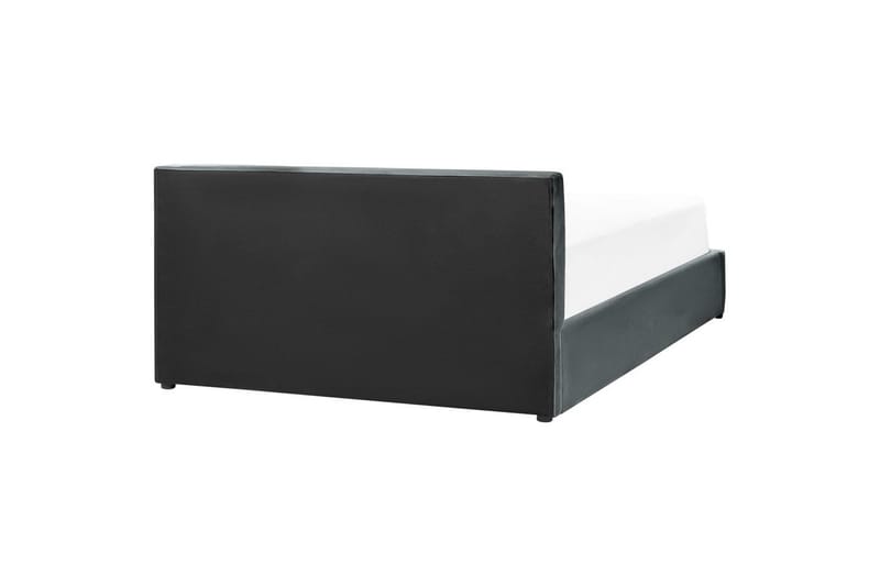 Säng med förvaring Bousse - Mörkgrå/Sammet, 160x200 cm - Möbler - Säng - Sängram & sängstomme