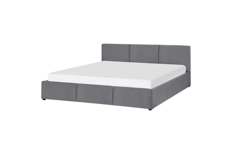 Säng med förvaring Bousse - Mörkgrå/Sammet, 180x200 cm - Möbler - Säng - Sängram & sängstomme