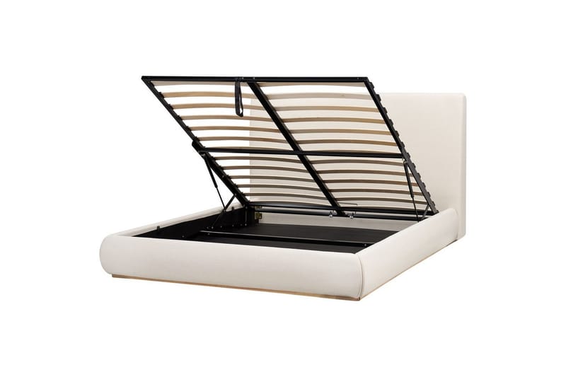 Säng med förvaring Campagne - Beige, 160x200 cm - Möbler - Säng - Sängram & sängstomme
