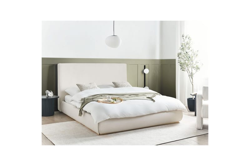 Säng med förvaring Campagne - Beige, 160x200 cm - Möbler - Säng - Sängram & sängstomme