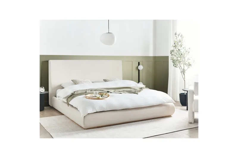 Säng med förvaring Campagne - Beige, 180x200 cm - Möbler - Säng - Sängram & sängstomme