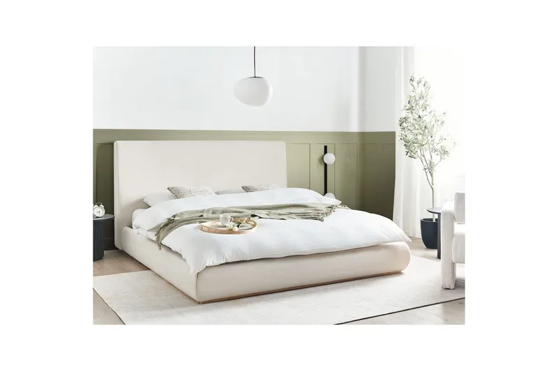Säng med förvaring Campagne - Beige, 180x200 cm - Möbler - Säng - Sängram & sängstomme