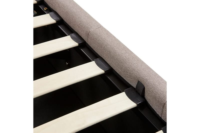 Säng med förvaring Castelnavet - Beige, svart, 180x200 cm - Möbler - Säng - Sängram & sängstomme