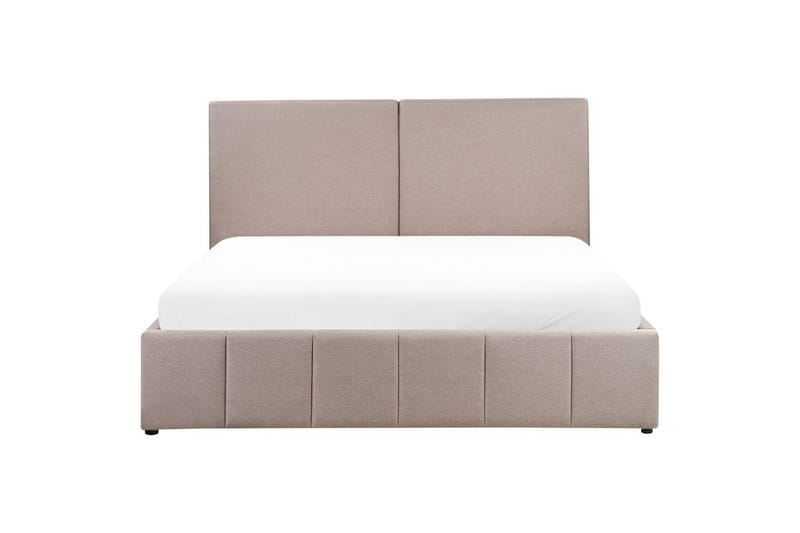 Säng med förvaring Castelnavet - Beige, svart, 180x200 cm - Möbler - Säng - Sängram & sängstomme