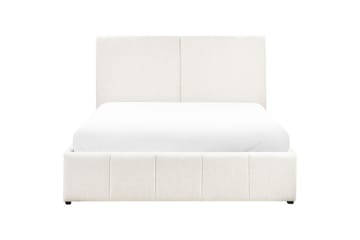 Säng med förvaring Castelnavet - Vit, Svart, 160x200 cm - Möbler - Säng - Sängram & sängstomme
