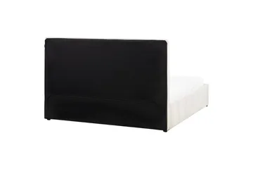 Säng med förvaring Castelnavet - Vit, Svart, 180x200 cm - Möbler - Säng - Sängram & sängstomme