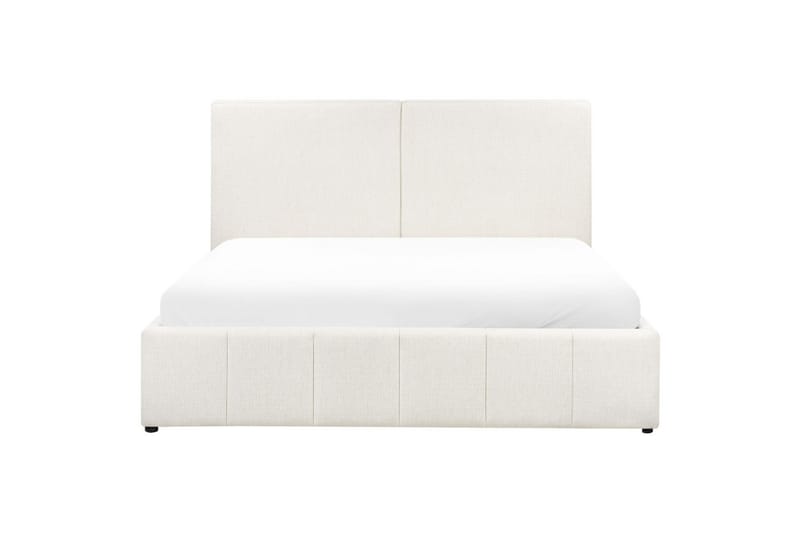 Säng med förvaring Castelnavet - Vit, Svart, 180x200 cm - Möbler - Säng - Sängram & sängstomme