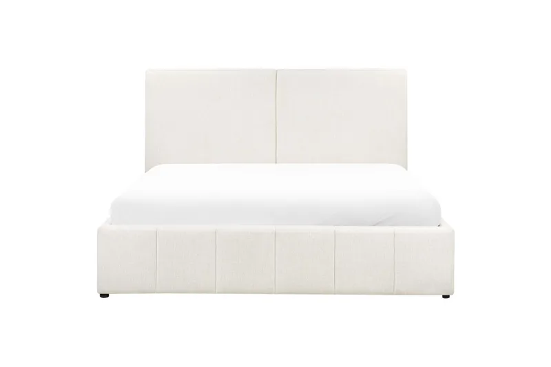 Säng med förvaring Castelnavet - Vit, Svart, 180x200 cm - Möbler - Säng - Sängram & sängstomme