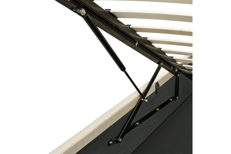 Säng med förvaring Dreux - Beige, svart, 140x200 cm - Möbler - Säng - Sängram & sängstomme