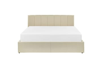 Säng med förvaring Dreux - Beige, svart, 160x200 cm - Möbler - Säng - Sängram & sängstomme
