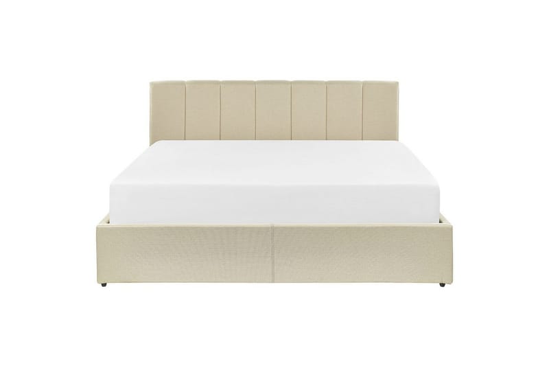 Säng med förvaring Dreux - Beige, svart, 160x200 cm - Möbler - Säng - Sängram & sängstomme