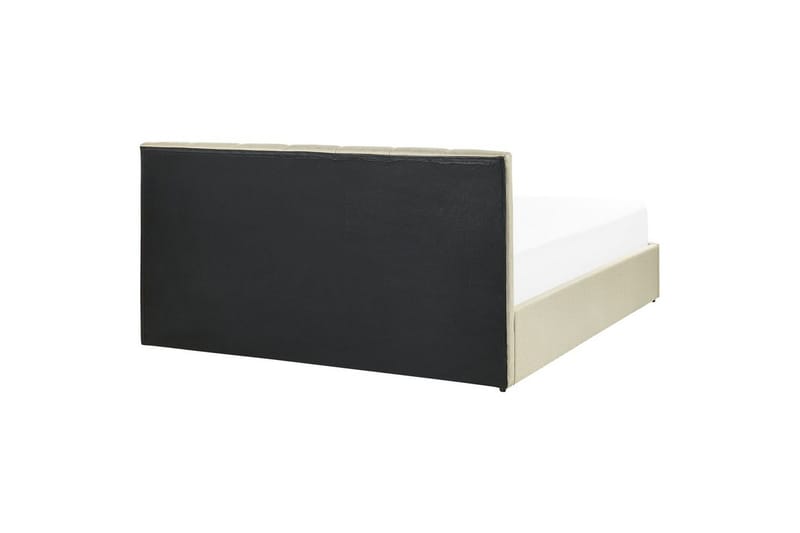 Säng med förvaring Dreux - Beige, svart, 160x200 cm - Möbler - Säng - Sängram & sängstomme