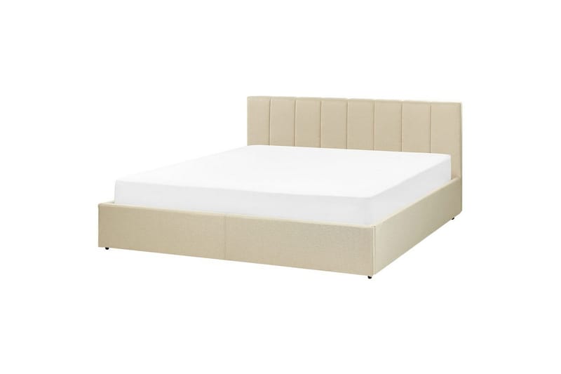 Säng med förvaring Dreux - Beige, svart, 180x200 cm - Möbler - Säng - Sängram & sängstomme