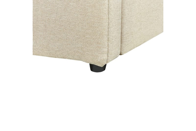 Säng med förvaring Dreux - Beige, svart, 180x200 cm - Möbler - Säng - Sängram & sängstomme