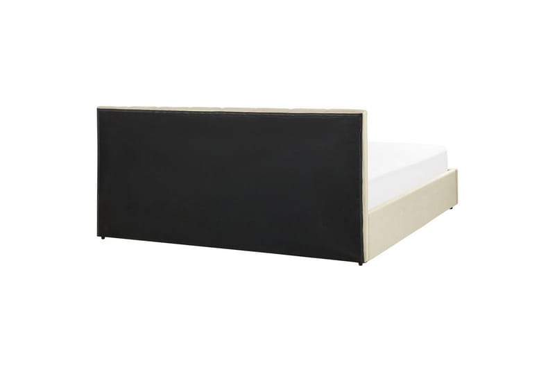 Säng med förvaring Dreux - Beige, svart, 180x200 cm - Möbler - Säng - Sängram & sängstomme