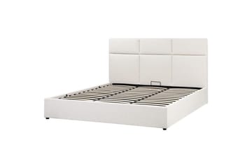 Säng med förvaring Lagord - Off-white, Svart, 180x200 cm - Möbler - Säng - Sängram & sängstomme