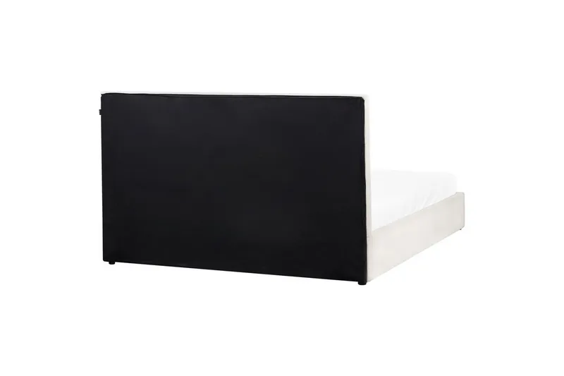 Säng med förvaring Lagord - Off-white, Svart, 180x200 cm - Möbler - Säng - Sängram & sängstomme