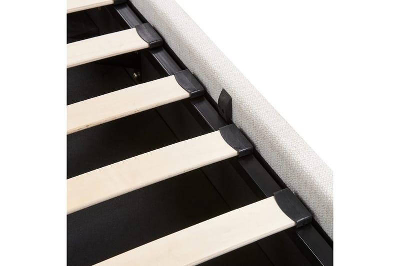 Säng med förvaring Lagord - Off-white, Svart, 180x200 cm - Möbler - Säng - Sängram & sängstomme