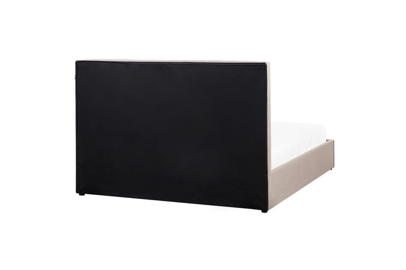 Säng med förvaring Lagord - Taupe, svart, 160x200 cm - Möbler - Säng - Sängram & sängstomme