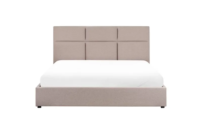 Säng med förvaring Lagord - Taupe, svart, 180x200 cm - Möbler - Säng - Sängram & sängstomme