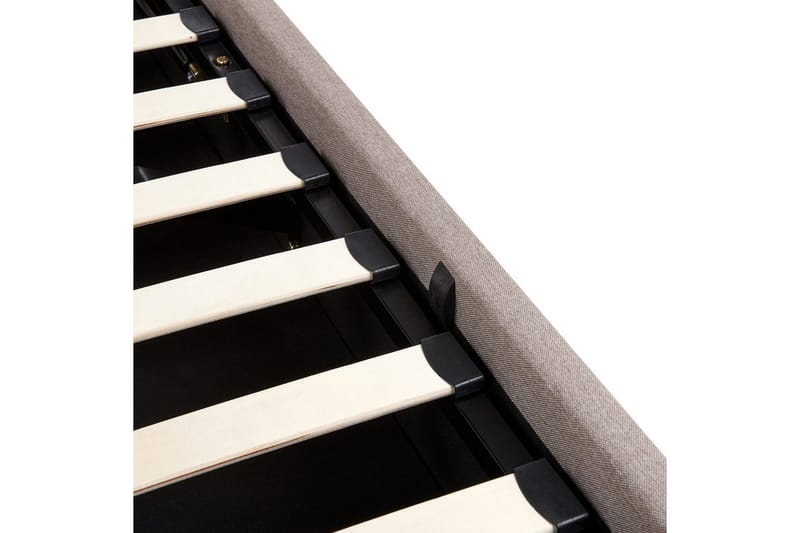 Säng med förvaring Lagord - Taupe, svart, 180x200 cm - Möbler - Säng - Sängram & sängstomme