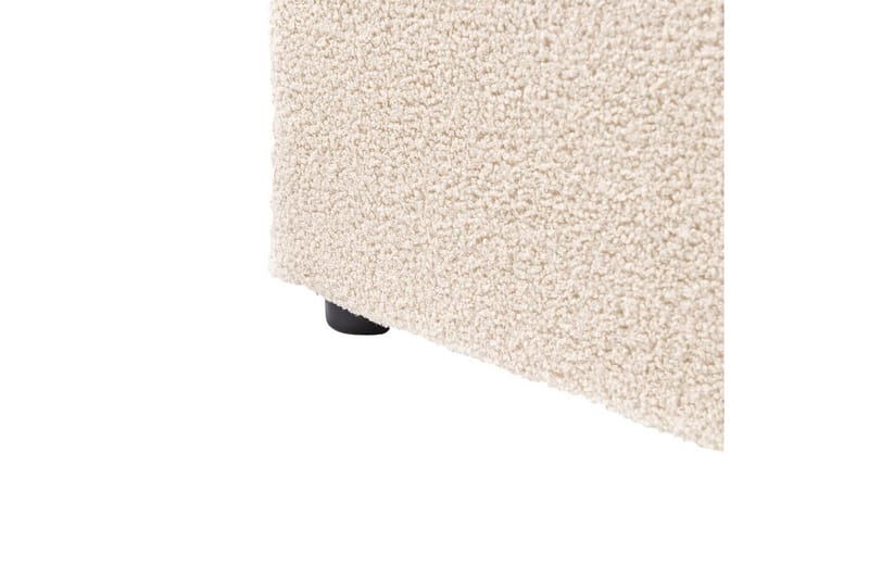 Säng med förvaring Lavaur - Beige/Bouclé, 180x200 cm - Möbler - Säng - Sängram & sängstomme