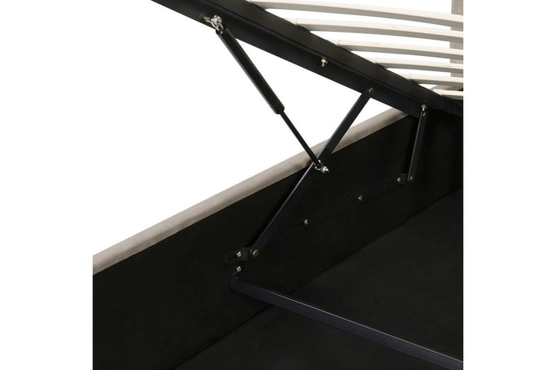 Säng med förvaring Lavaur - Taupe/Sammet, 180x200 cm - Möbler - Säng - Sängram & sängstomme