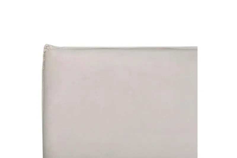 Säng med förvaring Lavaur - Vit/Sammet, 160x200 cm - Möbler - Säng - Sängram & sängstomme