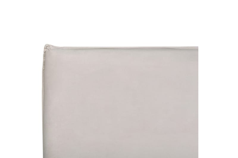Säng med förvaring Lavaur - Vit/Sammet, 160x200 cm - Möbler - Säng - Sängram & sängstomme