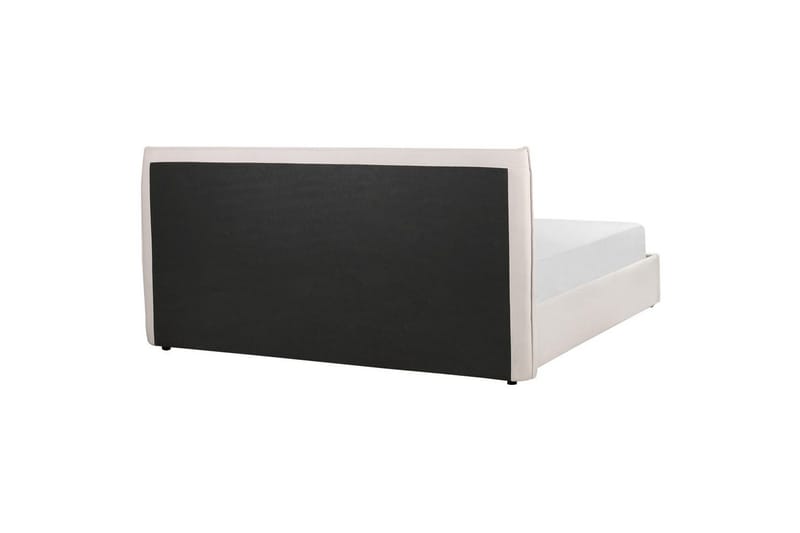 Säng med förvaring Lavaur - Vit/Sammet, 180x200 cm - Möbler - Säng - Sängram & sängstomme