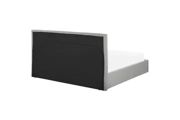 Säng med förvaring Lorient - Grå/Polyester, 180x200 cm - Möbler - Säng - Sängram & sängstomme