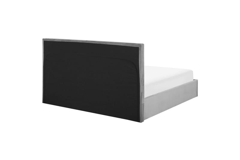 Säng med förvaring Lorient - Grå/Sammet, 160x200 cm - Möbler - Säng - Sängram & sängstomme