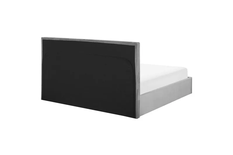 Säng med förvaring Lorient - Grå/Sammet, 160x200 cm - Möbler - Säng - Sängram & sängstomme