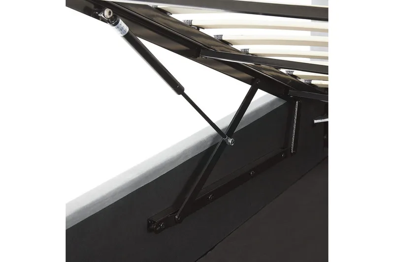 Säng med förvaring Lorient - Grå/Sammet, 160x200 cm - Möbler - Säng - Sängram & sängstomme