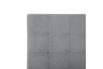 Säng med förvaring Lorient - Grå/Sammet, 180x200 cm - Möbler - Säng - Sängram & sängstomme