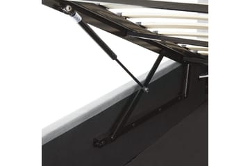 Säng med förvaring Lorient - Grå/Sammet, 180x200 cm - Möbler - Säng - Sängram & sängstomme