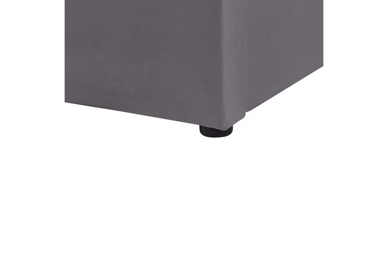 Säng med förvaring Lubbon - Grå, Silver, 140x200 cm - Möbler - Säng - Sängram & sängstomme