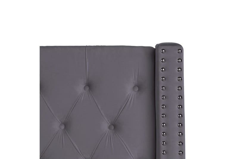 Säng med förvaring Lubbon - Grå, Silver, 140x200 cm - Möbler - Säng - Sängram & sängstomme