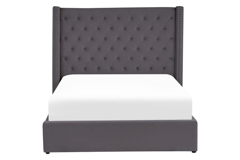 Säng med förvaring Lubbon - Grå, Silver, 140x200 cm - Möbler - Säng - Sängram & sängstomme