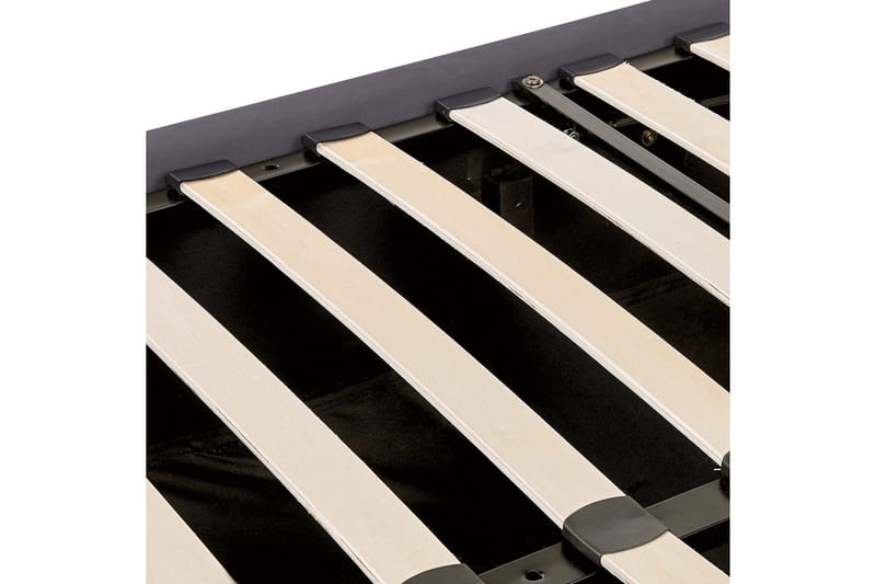 Säng med förvaring Lubbon - Grå, Silver, 140x200 cm - Möbler - Säng - Sängram & sängstomme