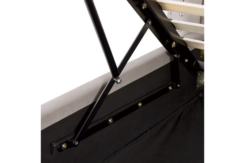 Säng med förvaring Lubbon - Silver, 180x200 cm - Möbler - Säng - Sängram & sängstomme