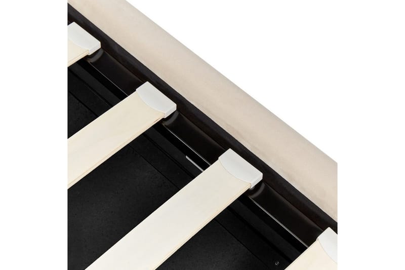 Säng med förvaring Metz - Beige, Silver/Sammet, 90x200 cm - Möbler - Säng - Sängram & sängstomme