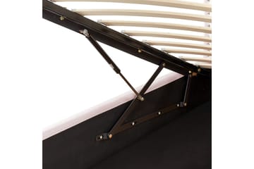 Säng med förvaring Metz - Rosa, Silver/Sammet, 90x200 cm - Möbler - Säng - Sängram & sängstomme