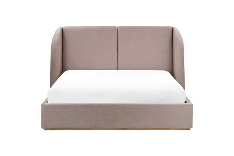 Säng med förvaring Monestier - Beige, 160x200 cm - Möbler - Säng - Sängram & sängstomme